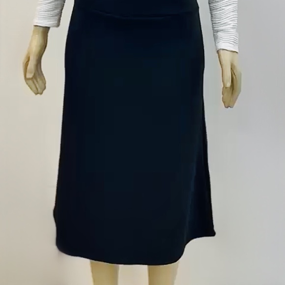 DEVORAH'S SECRET Navy Modest Maxi Skirt Basic 38' Length - Picture 2 of 2